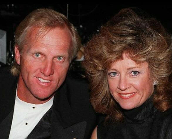 Laura Andrassy with her ex husband Greg Norman in an event.